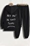 Unisex Hey you Printed Tracksuit Set