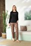 Sendy Long-Sleeved Cotton Pajamas Set - 2