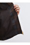 Özmarka New Season Shirt Collar Plaid Oversized Women's Jacket - 4