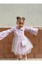 Baby Girl Dress Long Sleeve with Bag Birthday Party Wedding Special Occasion Evening Dress Girls' Clothing - 2