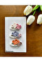 Hair Clip Special Floral Design Handmade 3-Piece Snap Clip Set - 2