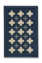 Mosso Blue Purple Tones Ethnic Flowers Pattern Woven Base Vintage Decorative Carpet Mosso1908