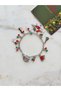 Silver Color Christmas Themed Charm Bracelet - 2