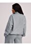 Women's Stand Collar Half Zipper Sweatshirt - 4