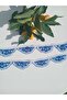 Navy Blue Needlework Handcrafted Towel Edge 2 Pieces - 2