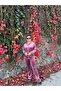 Flared Leggings Pants & Zippered Sweat Top and Bottom Set