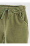Khaki Elastic Waist Boys' Fleece Tracksuit Bottoms - 4