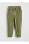 Khaki Elastic Waist Boys' Fleece Tracksuit Bottoms - 2