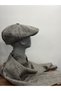 Men's Winter Herringbone Patterned Hat & Scarf Set – 198X30 cm Scarf – Stylish Winter Combination - 4