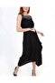 1512 Front Embroidered Dress - Black - 2