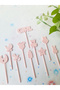 Pink Welcome Baby Toothpick-Girl Baby Baby Shower Cupcake Toothpick Gender Reveal Party Cake Decoration - 6
