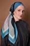 Turquoise Camouflage Pattern Aura Scarf