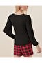 0442 Long Sleeve Blouse - Black - 3