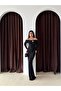 Madonna Collar Buckle Detailed Maxi Length Dress - 3