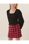 0442 Long Sleeve Blouse - Black - 2