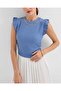 0430 Knitted Blouse - Indigo - 3