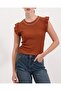 0430 Knitted Blouse - Tan - 3