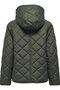 Women's/Girls' Khaki Coat Model Code: (15358867) Onlsıgga Lıfe Quılted Jacket Bf Otw - 2