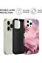 Phone Case for iPhone 16 Pro / 16 Pro Max - Hybrid 2-Layer Scratch-Resistant (Mountain Blush) - 4