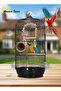 Round Bird Cage for Small Birds - Black - 2