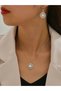 Faux Pearl Drop Necklace and Earrings Jewelry Set - 5