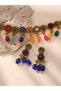 Multi Faux Crystal Beaded Necklace and Earrings Jewelry Set - 6