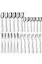 24-Piece Stainless Steel Flatware Set with Stand (Silver, Mirror Polished) - 6