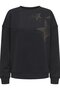 Women's / Girls' Black Sweatshirt Model Code: (15358805) Onllucca L/S O-Neck Detail Cs Swt