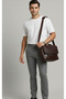 Men's Dark Gray Color Quality Fabric Trousers with Ties - 6