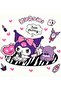 Unisex Printed Children's Swaetshirt Hooded 3 Thread Ş Fleece-Lined Kuromi Printed - 4