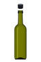 500 ml Green Olive Oil with Locking Cap and Hooded 500 Cc Round Empty Glass Bottles 28 Pieces - 6