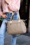 Sn 6019 Women's Water Resistant Parachute Fabric Hand Shoulder Bag Arm Bag Crossbody Bag Vi̇zon - 3