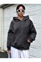 Women's Smoked Courageos Printed Hooded Kangaroo Pocket Sweatshirt Hodie - 2
