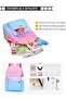 3-Piece Set Starry Sky Printed Functional Backpacks with Large Capacity Schoolbag Shoulder Bag and - 6