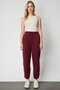 Textured Pants with Stitched Cuffs - 2