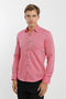 Long Sleeve Snap Button Oxford Men's Shirt - 3