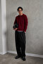 Men's Buttoned Collar Oversized Sweater - 6