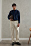 Men's Half Fisherman Oversized Basic Knitwear Sweater - 8