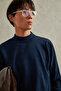 Men's Half Fisherman Oversized Basic Knitwear Sweater - 5