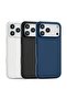 iPhone 17 Pro Case, Slim Liquid Silicone 3 Layers Soft Shockproof Protective Cover -Black/White/Grey