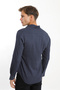 Printed Button Long Sleeve Men's Shirt - 5