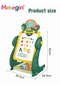 Kids Double-sided Vertical Drawing Board, Portable Stable 2-Sided Easel, Dinosaur-shape Doodle Board - 5