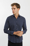 Printed Button Long Sleeve Men's Shirt - 9