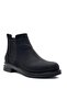Casual Women's Boots with Rubber Edge Detail Matte Black