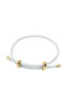 Adjustable Hard Weave Drawstring Metal Detailed Bracelet
