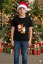 Unisex Girls/Boys 100% Cotton Crew Neck T-Shirt with a “New Year Themed” Printed Print - 2