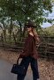 Brown Boat Neck Sweater - 4338 - 7