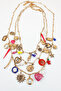 Colorful Charm Layered Gold 3-Piece Necklace Set - 3
