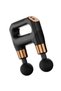 Dual Head Massage Gun - 4 Double Heads, 6 Speeds, 45 Min, Black - 3