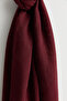 Natural Viscose Floş Shawl Burgundy - 3